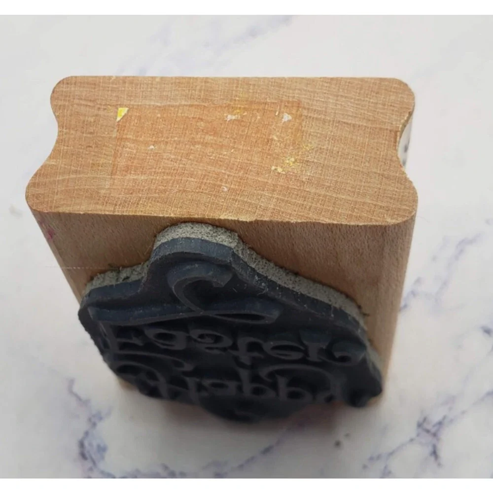 Stampendous Happy Easter Wood Mounted Rubber stamp